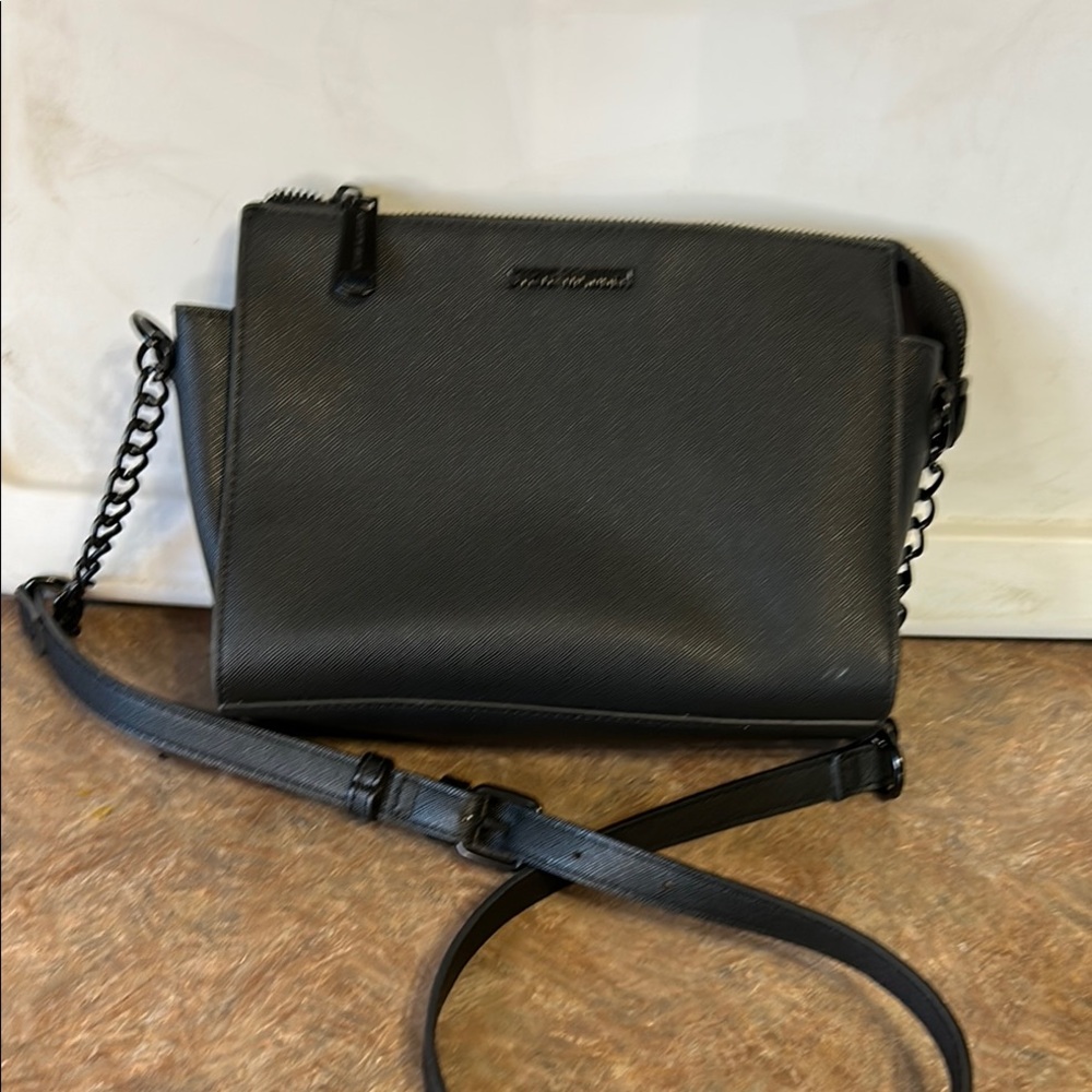 NWOT Steve Madden Black Chain Adjustable Strap Crossbody Purse
